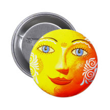 Sun Ceramic Button
