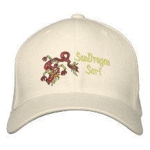 Sun Dragon Surf Embroidered Hats