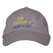 Sun Dragon Surf n ski Hat Embroidered Hat
