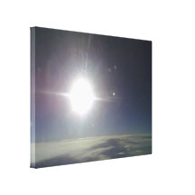 Sun form the sky stretched canvas prints