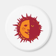 Sun Fridge Magnet