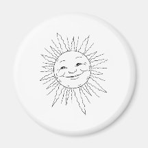 Sun Fridge Magnets