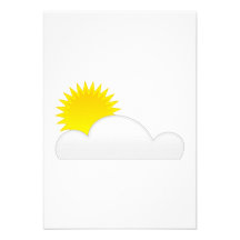Sun in the Clouds Custom Invite