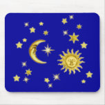 Sun, Moon & Stars Mousemat