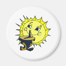 Sun Refrigerator Magnets