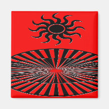 Sun Spirals Refrigerator Magnets