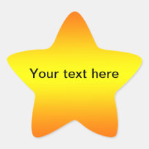 sunburst star sticker