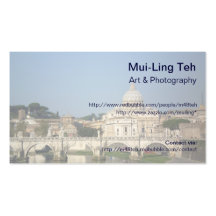 Sunday Morning in Rome Trading Card Business Card