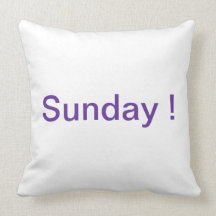 Sunday pillow