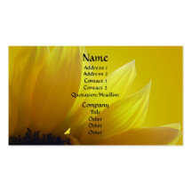 Sunflower Business Cards Personalize Business Card