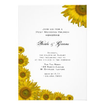 Sunflower Edge Post Wedding Brunch Invitation