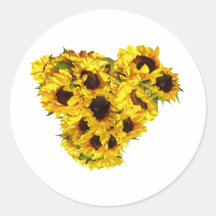 Sunflower Heart Sticker