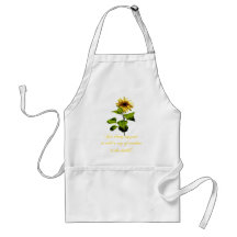 Sunflower in the blue sky aprons