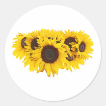 Sunflower Medallion Stickers
