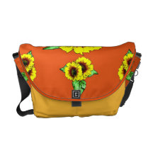 Sunflower Messenger Bag
