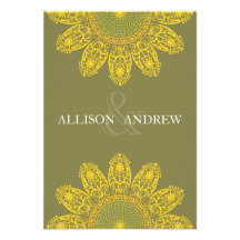 Sunflower R.S.V.P. Personalised Announcements