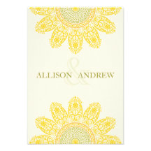 Sunflower R.S.V.P. Personalized Invitation