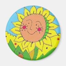 Sunflower Refrigerator Magnets
