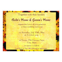 sunflower summer wedding invites