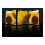 Sunflower Tryptych Card
