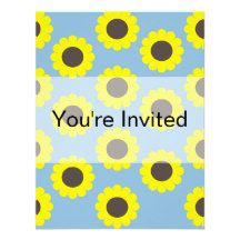 Sunflowers Custom Invitation