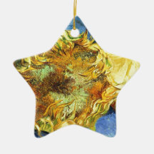 Sunflowers F. 375 ~ Van Gogh Christmas Tree Ornaments