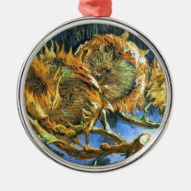 Sunflowers F. 376 ~ Van Gogh Christmas Ornaments