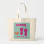 Sunglasses, Flip Flops & Crab Beach Bag
