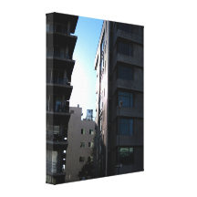 Sunlight Between Buildings Gallery Wrapped Canvas