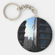 Sunlight Between Buildings Key Chains
