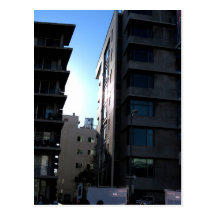 Sunlight Between Buildings Post Cards