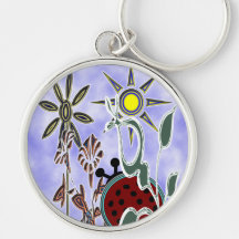Sunny Day Ladybug Keychain