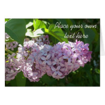 sunny lilac card