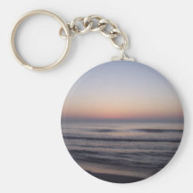 Sunrise at the beach key chain
