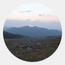 Sunrise in Rocky Mountain National Park Round Stickers