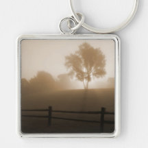Sunrise in the Fog Keychain