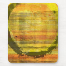 Sunrise Orange Art Colour Painting Mousepad
