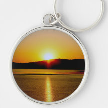 Sunrise Over Beaver Lake Arkansas Key Chain