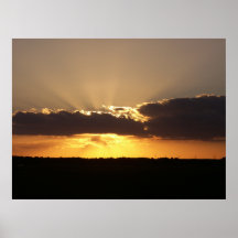 Sunset and Clouds Print