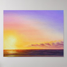 Sunset Art Poster Print