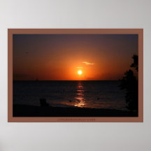 sunset aruba print