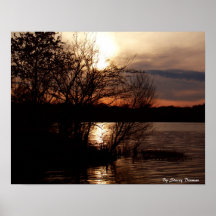 Sunset at Lake T Poster