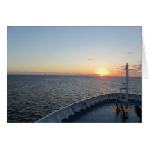 Sunset at Sea Greeting Card