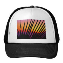 Sunset Behind Palms Trucker Hats
