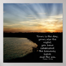 Sunset Bible Verse Print