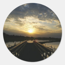 Sunset Bridge Stickers