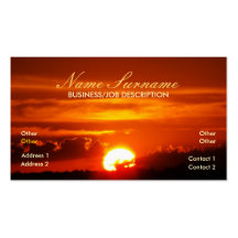 Sunset Circle Business Card