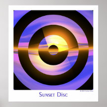 Sunset Disc Posters