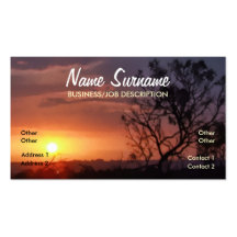 Sunset Evening Skies Business Card