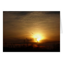 sunset greeting card